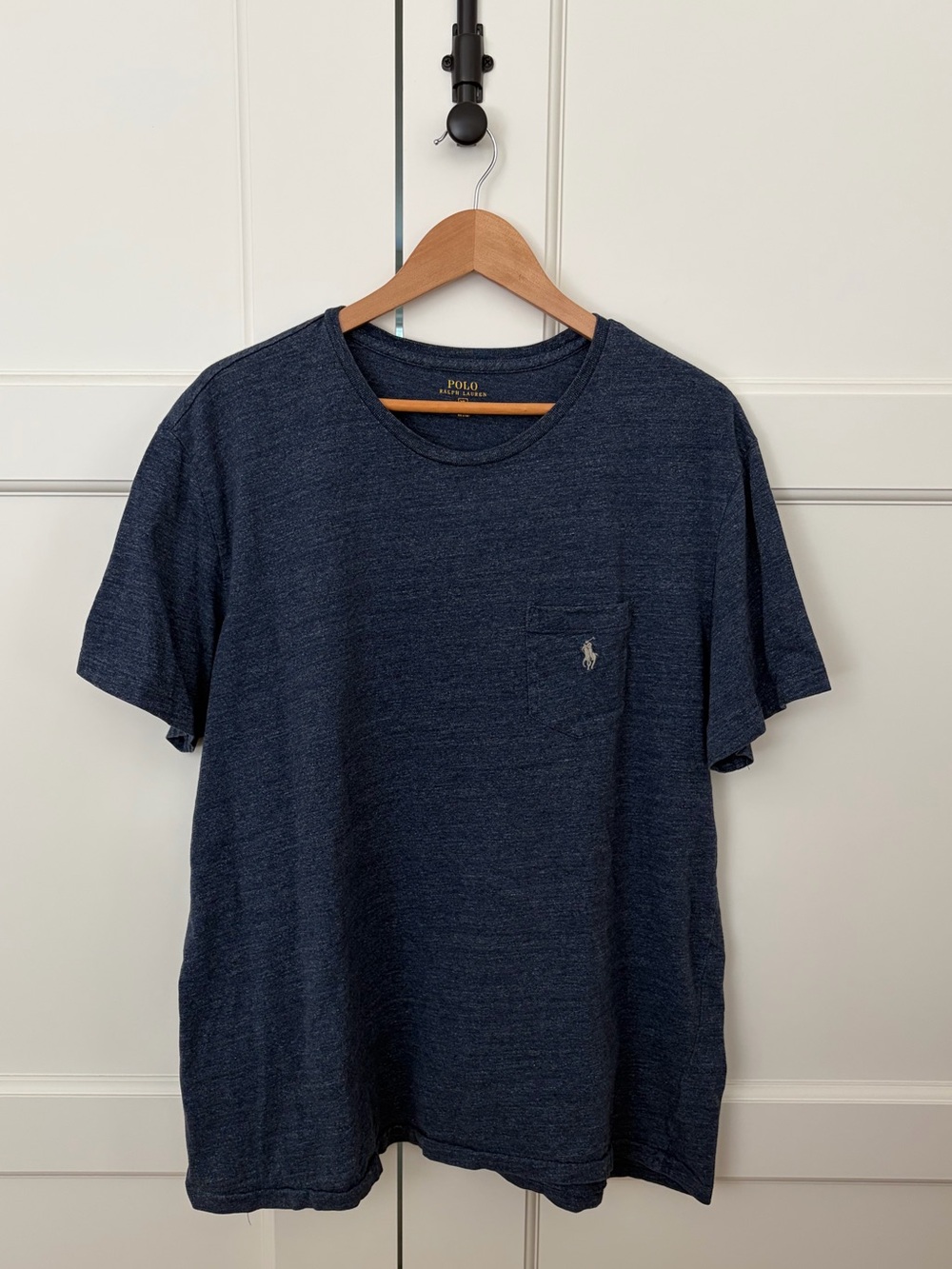 Polo Ralph Lauren Heathered Navy Short Sleeve Pocket Tee Men’s XL